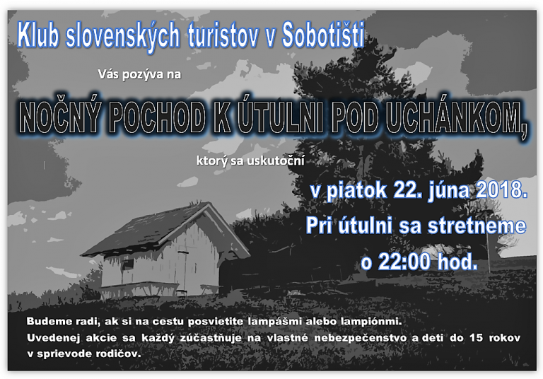 Nočný pochod k Útulni pod Uchánkom