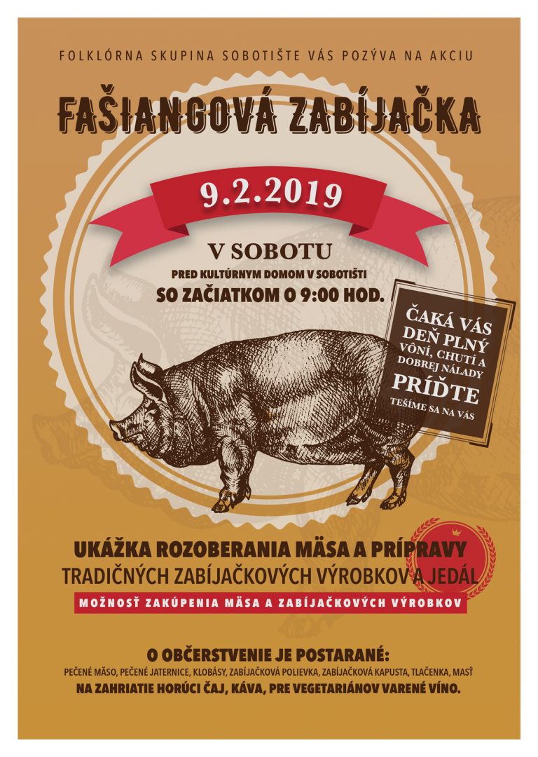 Fašiangová zabíjačka – 9.2.2019