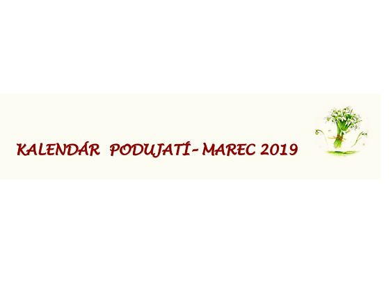 Kopaničiarsky región – kalendár podujatí na marec 2019