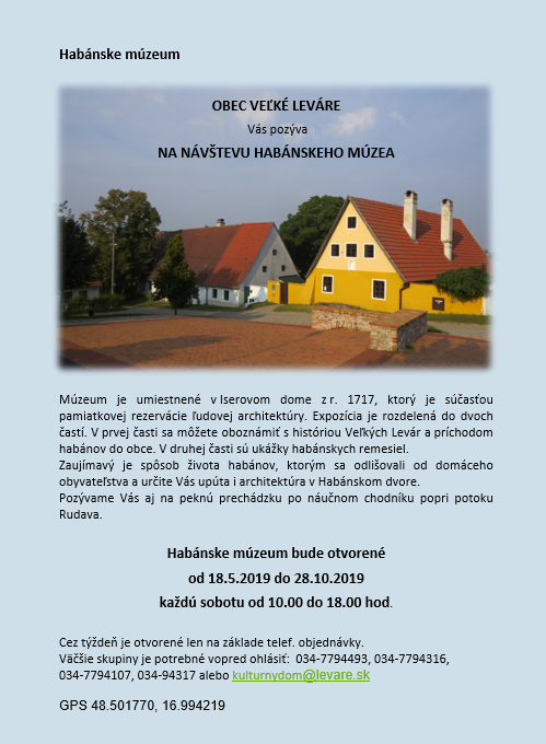 Habánske múzeum – Veľké Leváre