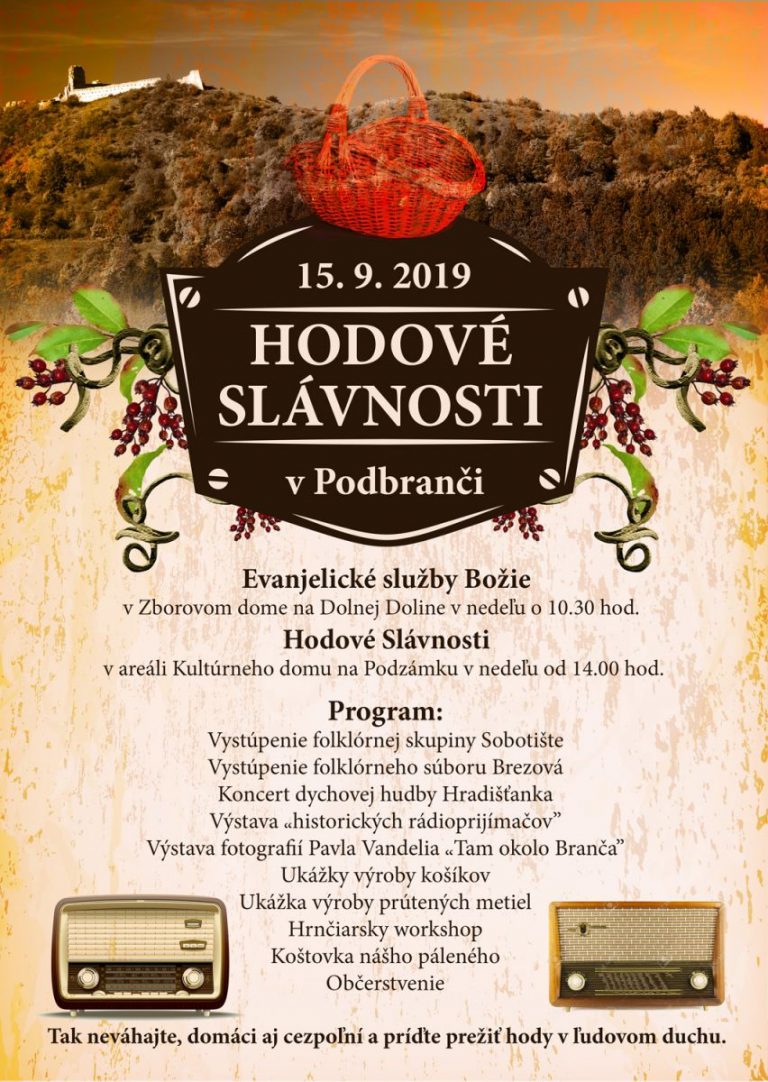 PODBRANČ – Hodové slávnosti