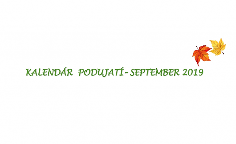 Kopaničiarsky región – kalendár podujatí 09/2019