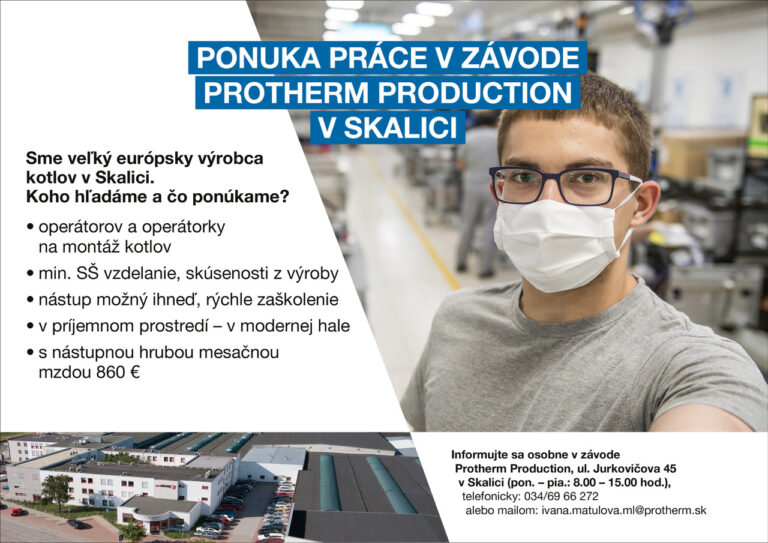 Ponuka práce v Skalici