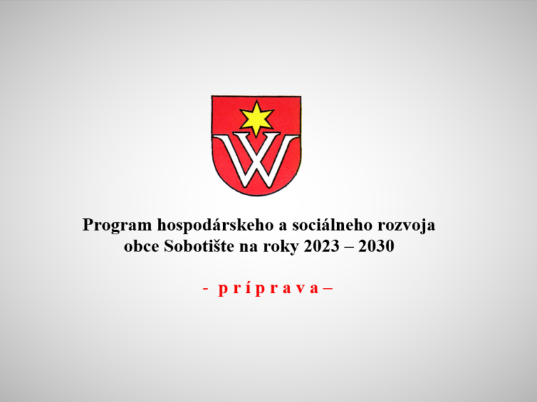 Dotazník – príprava Programu hospodárskeho a sociálneho rozvoja obce