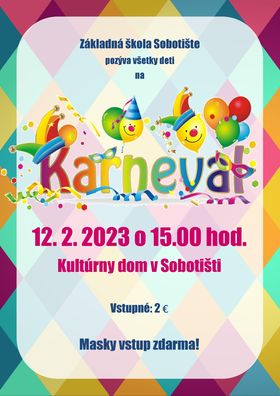Detský karneval – 12.2.2023