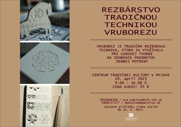 Myjava – KURZ TRADIČNÉHO REZBÁRSTVA – VRUBOREZ