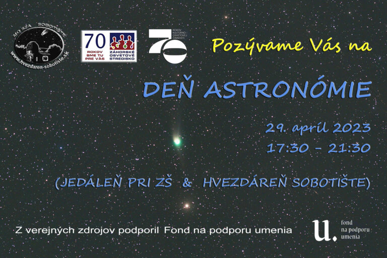 Deň astronómie – 29.4.2023