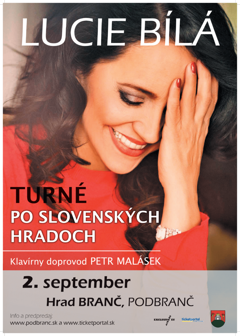 Lucie Bílá na hrade Branč – vystúpenie 2.9.2023, 19.00 hod.