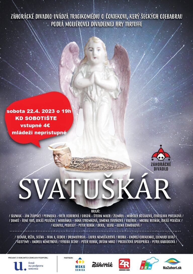 Pozývame Vás na divadelné predstavenie – KD Sobotište 22.4.2023