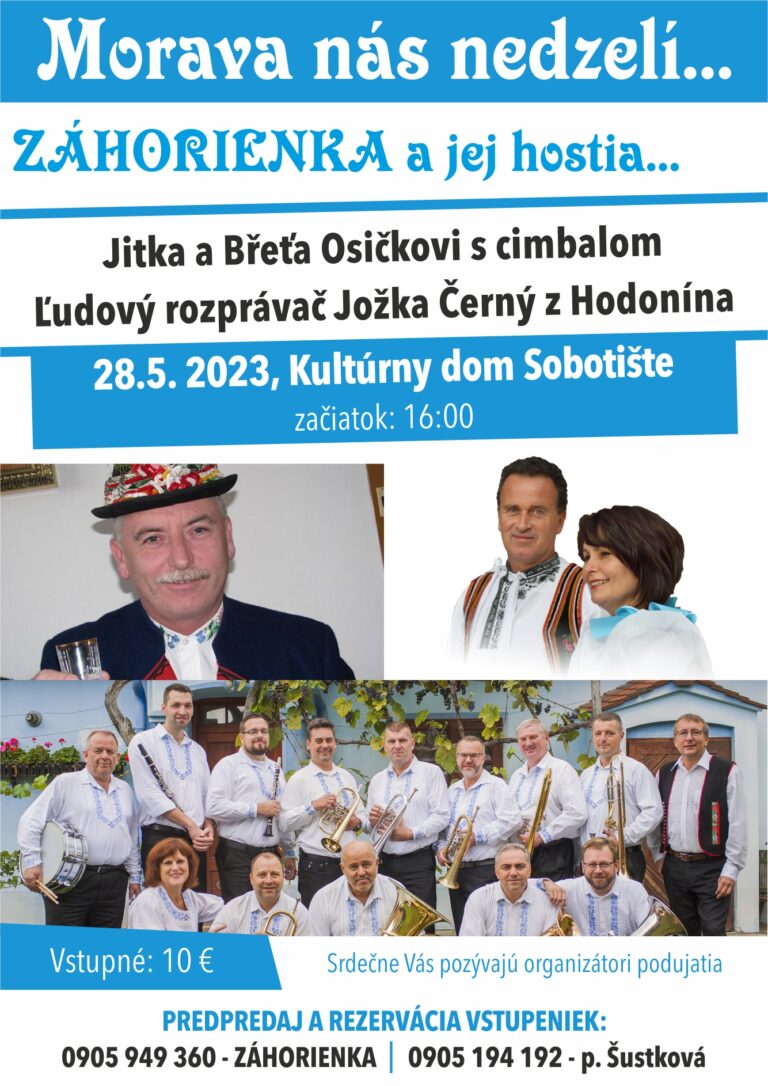 Záhorienka a jej hostia – vystúpenie 28.5.2023