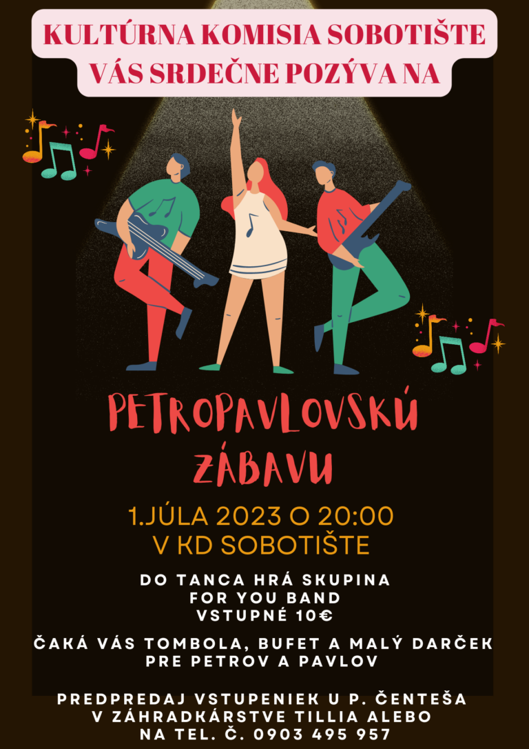 Petropavlovská zábava – 1.7.2023