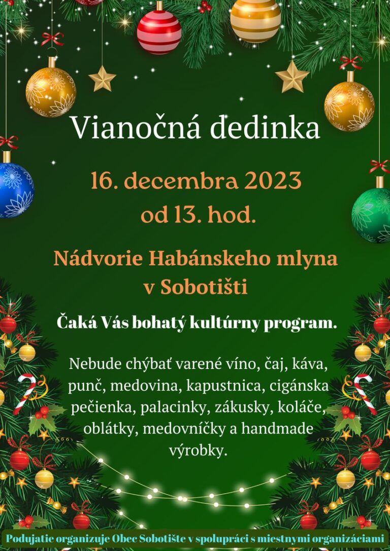 Vianočná dedinka – 16.12.2023