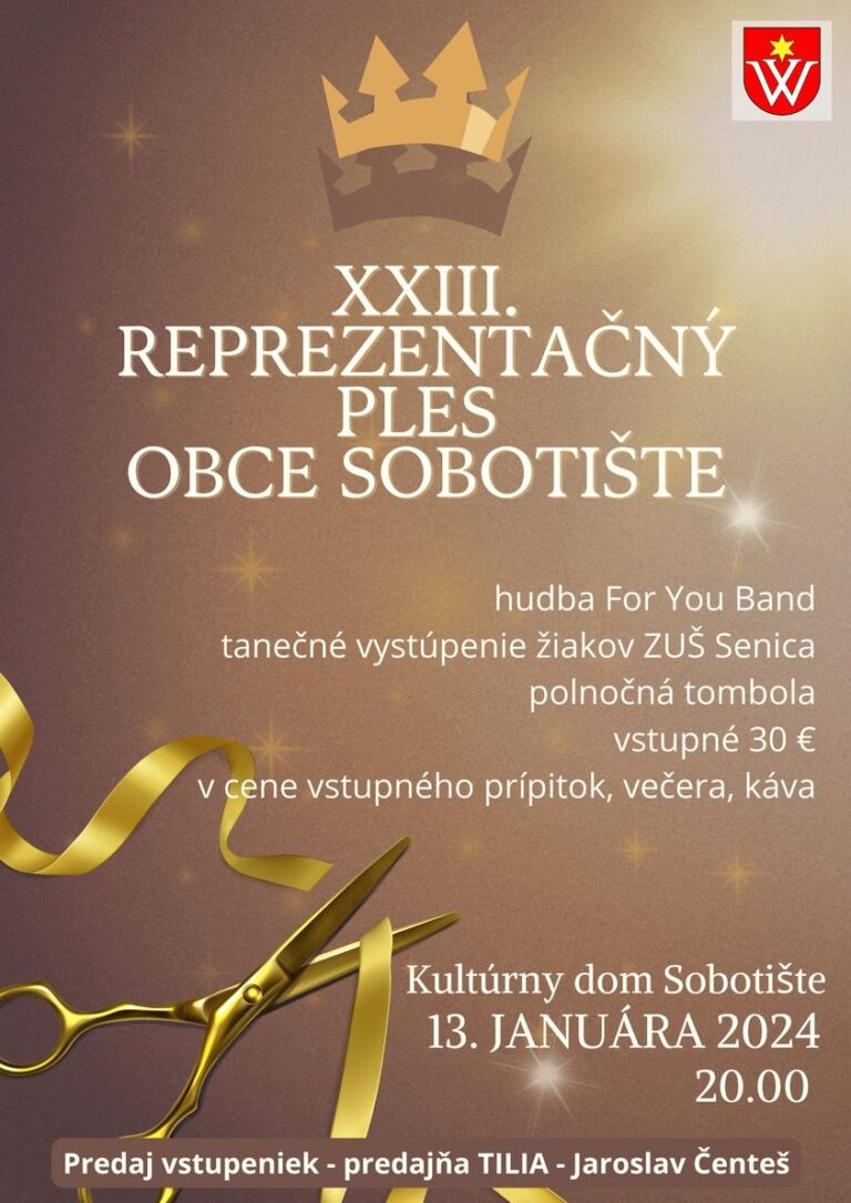 Reprezentačný ples – 13.1.2023