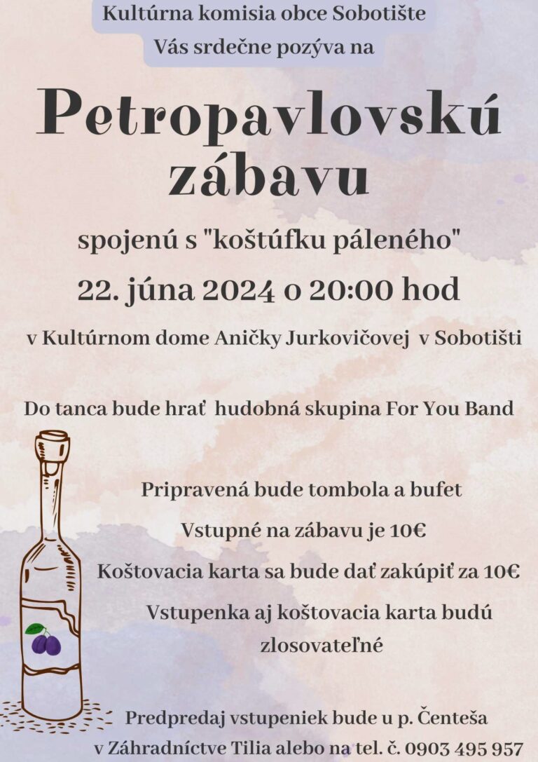 Petropavlovská zábava – 22.6.2024