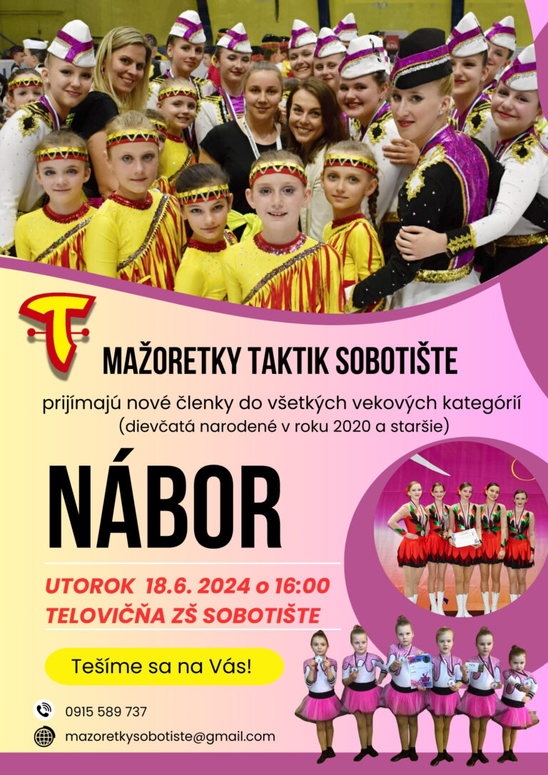 Mažoretky TAKTIK prijímajú nové členky