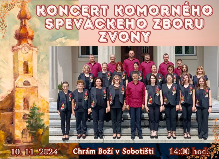 Koncert komorného speváckeho zboru ZVONY – 10.11.2024