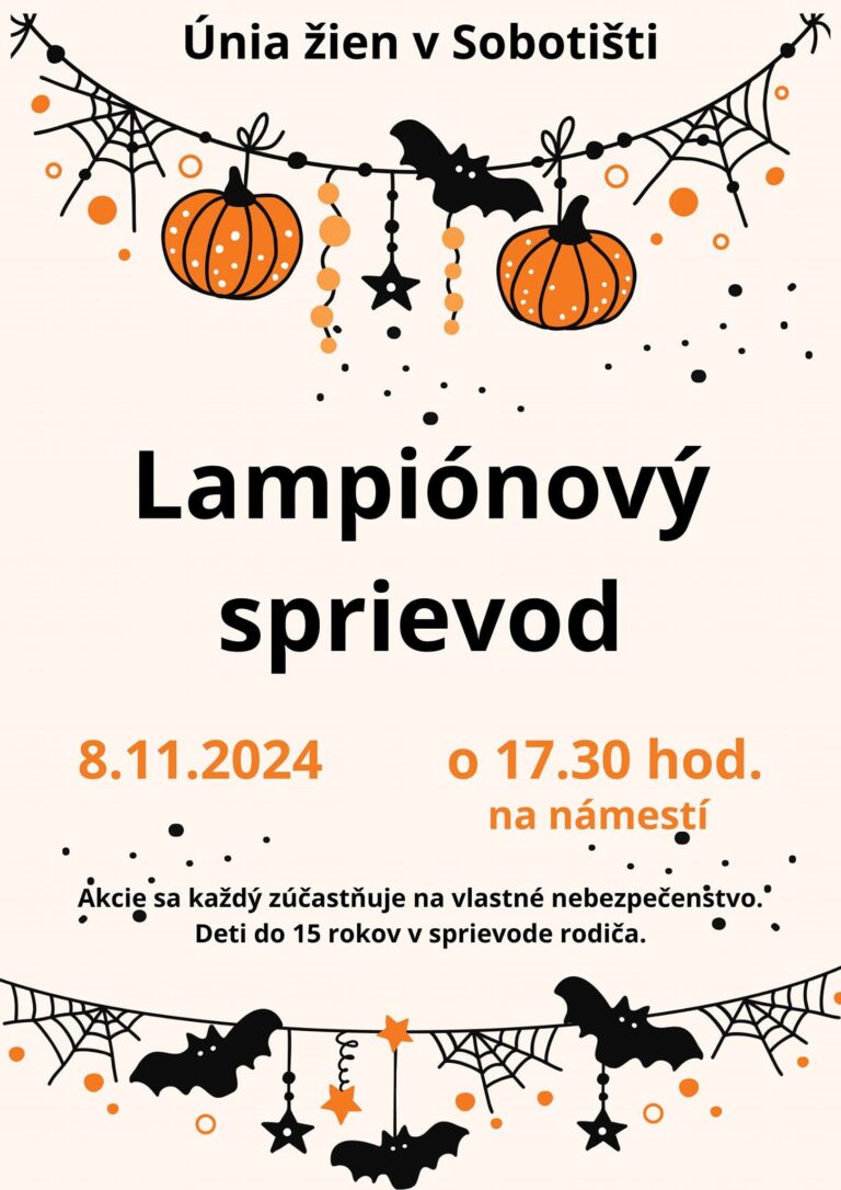 Lampiónový sprievod – 8.11.2024