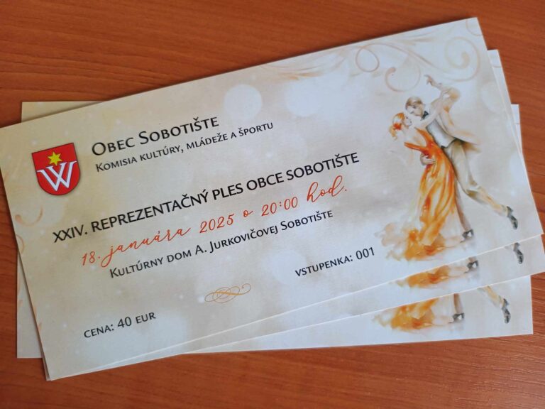PROSÍME O REZERVÁCIU VSTUPENIEK NA PLES