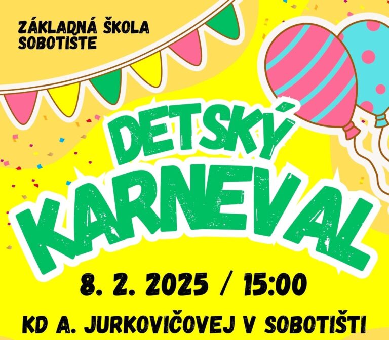 Detský karneval – 8.2.2025