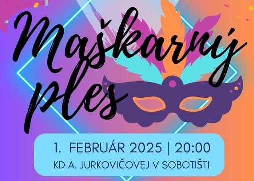 Maškarný ples – 1.2.2025