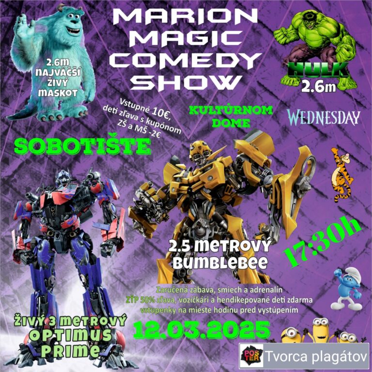 MARION MAGIC COMEDY SHOW – 12.3.2025