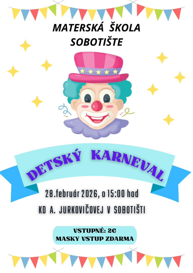 Detský karneval – 28.2.2026