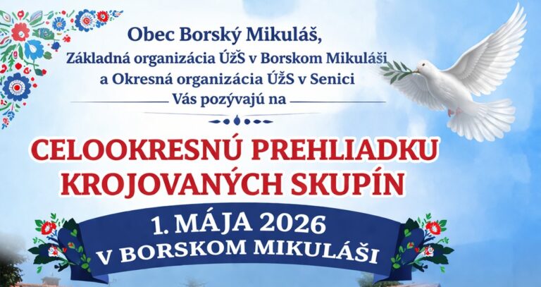 Pozvánka do Borského Mikuláša