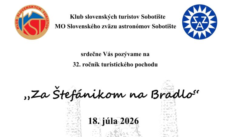 Pozvánka na Bradlo – 18.7.2026