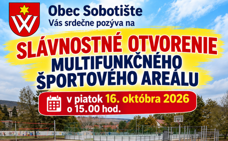 Otvárame nový športový areál